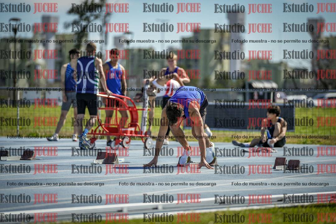 Fotos de los 100 m llanos de varones