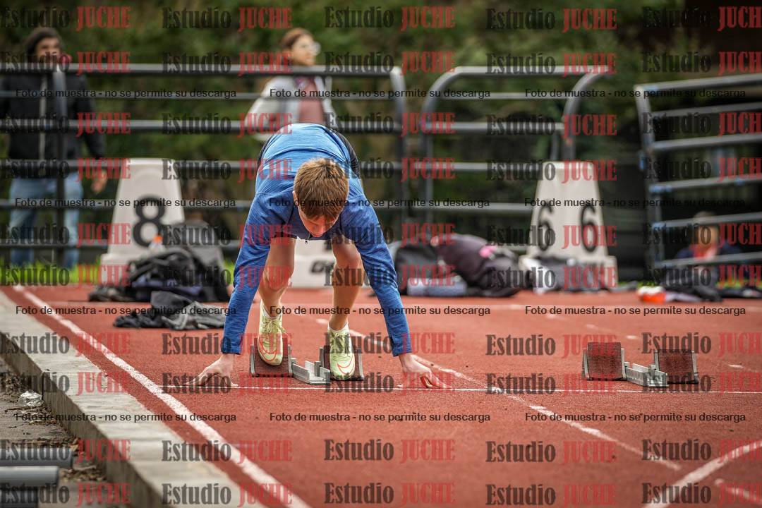 Fotos de los 100 m llanos de varones