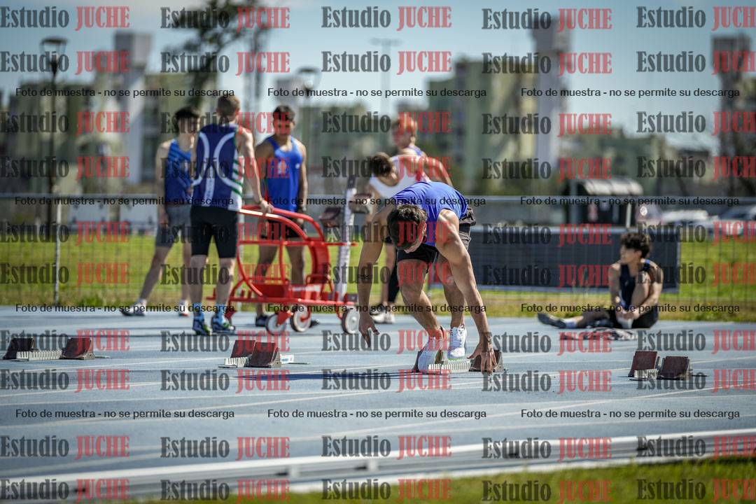 Fotos de los 100 m llanos de varones