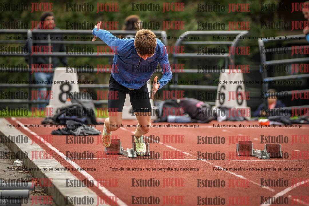 Fotos de los 100 m llanos de varones