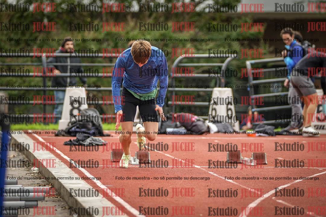 Fotos de los 100 m llanos de varones
