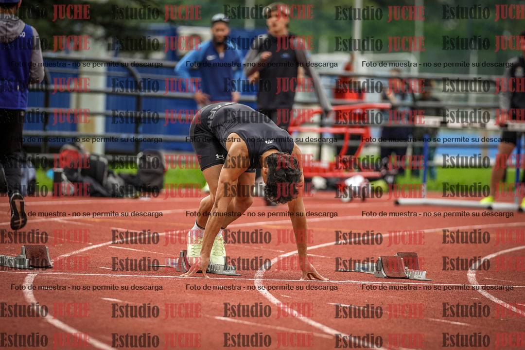 Fotos de los 100 m llanos de varones