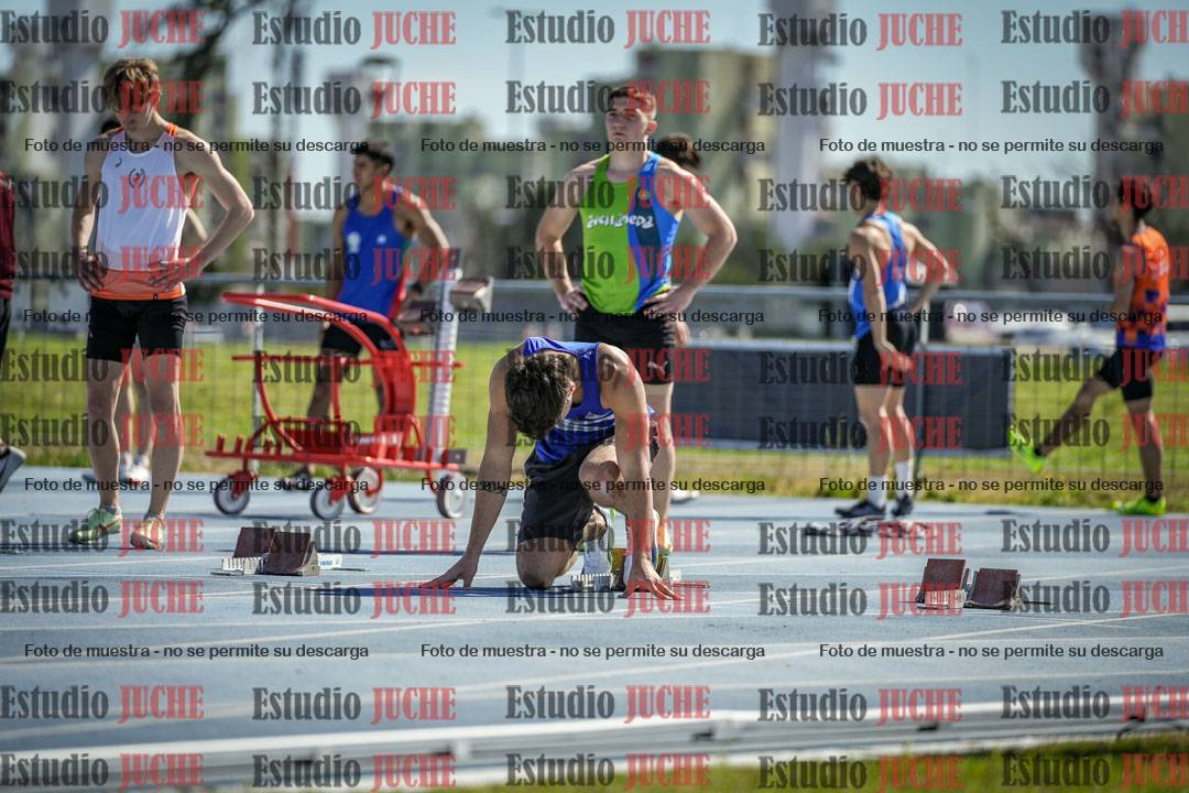 Fotos de los 100 m llanos de varones