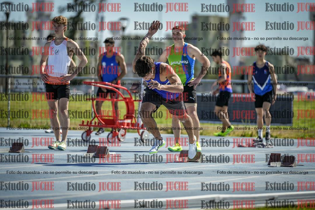 Fotos de los 100 m llanos de varones