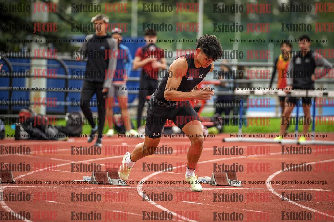 Fotos de los 100 m llanos de varones