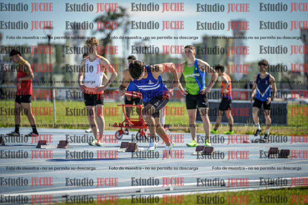 Fotos de los 100 m llanos de varones