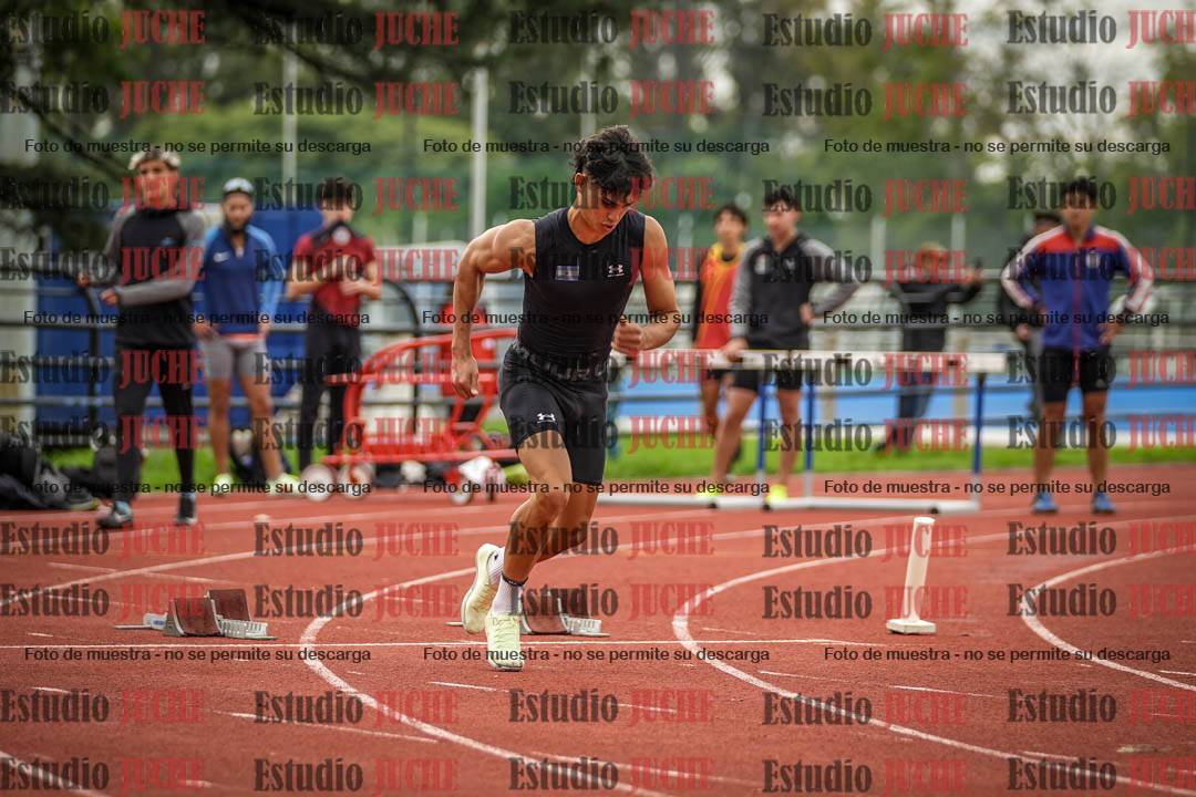 Fotos de los 100 m llanos de varones