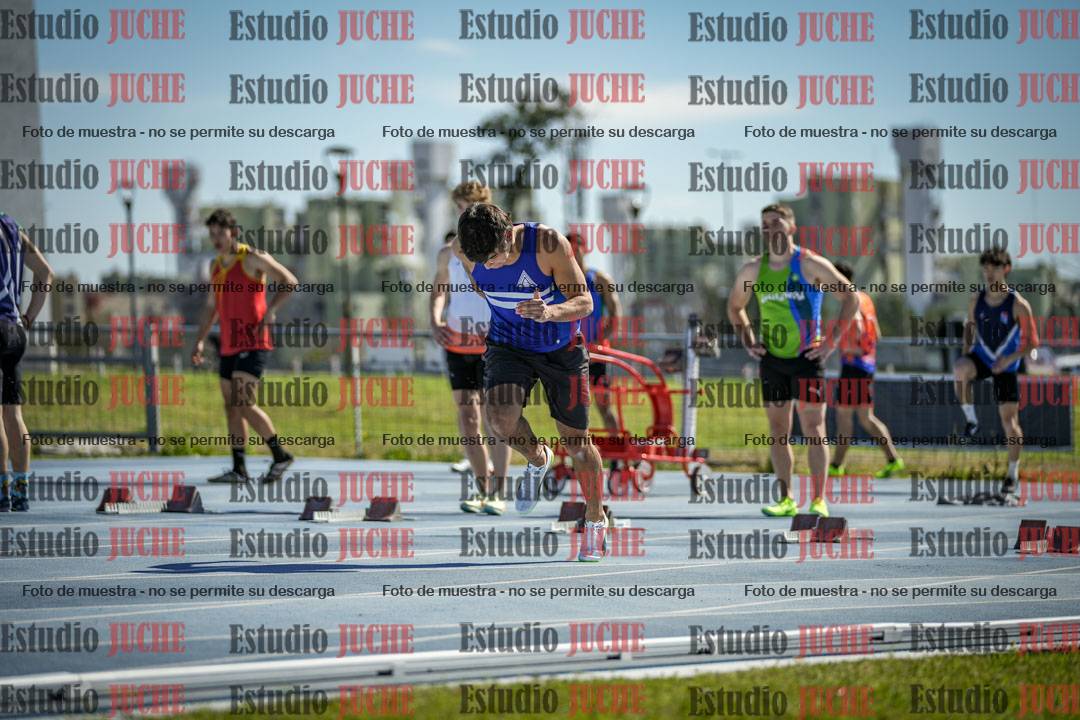 Fotos de los 100 m llanos de varones