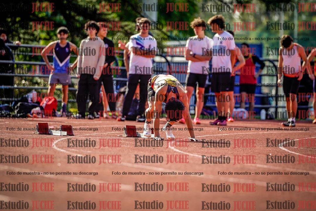 Fotos de los 100 m llanos de varones