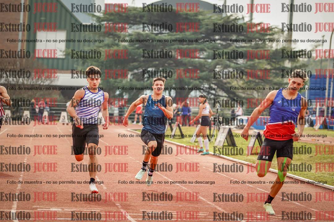 Fotos de los 100 m llanos de varones