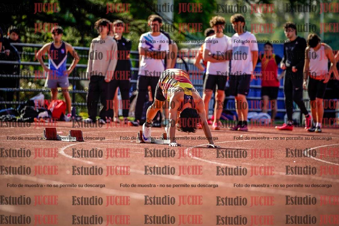 Fotos de los 100 m llanos de varones
