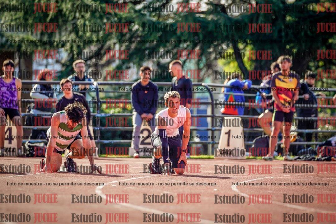 Fotos de los 100 m llanos de varones