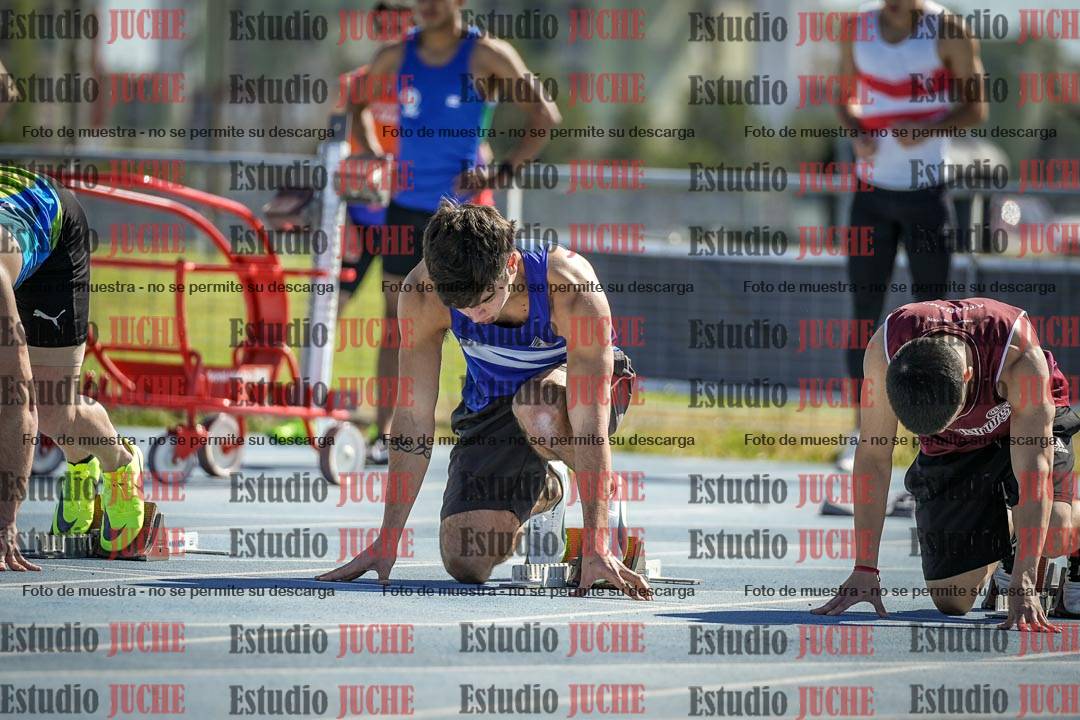 Fotos de los 100 m llanos de varones