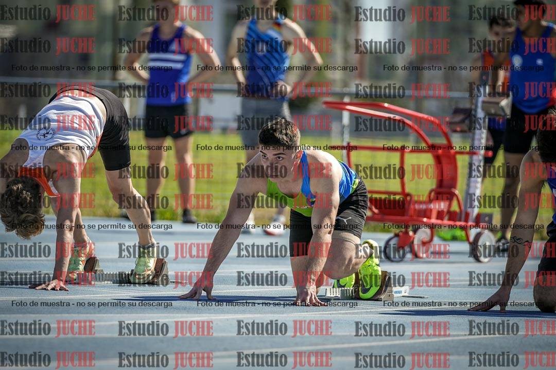 Fotos de los 100 m llanos de varones