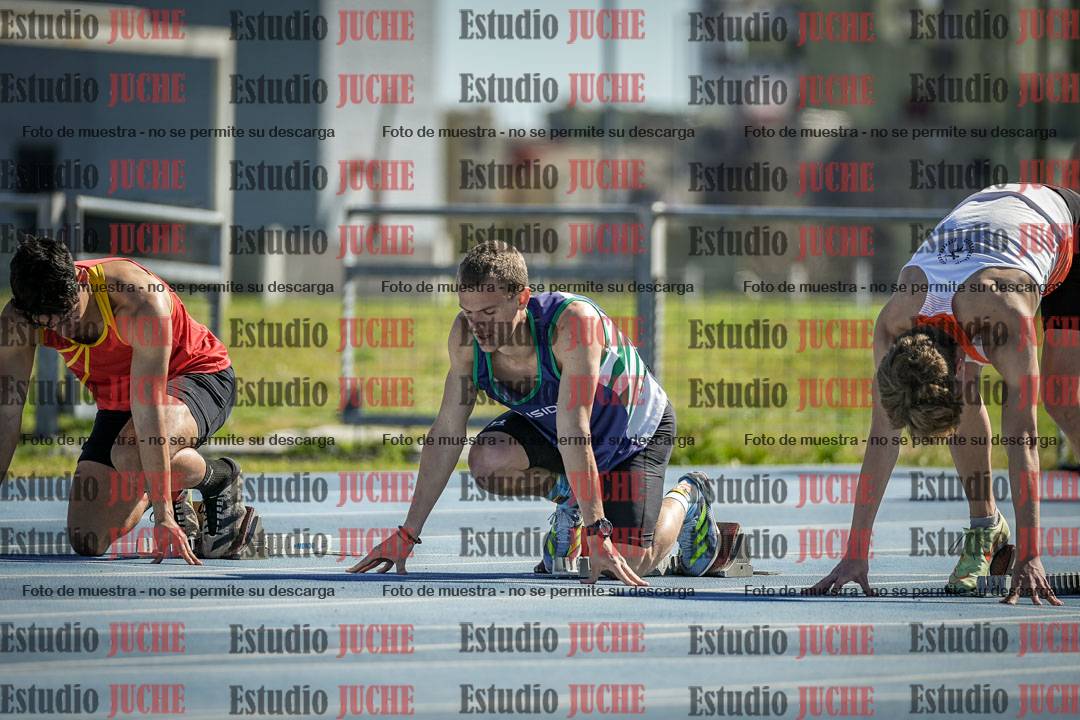 Fotos de los 100 m llanos de varones