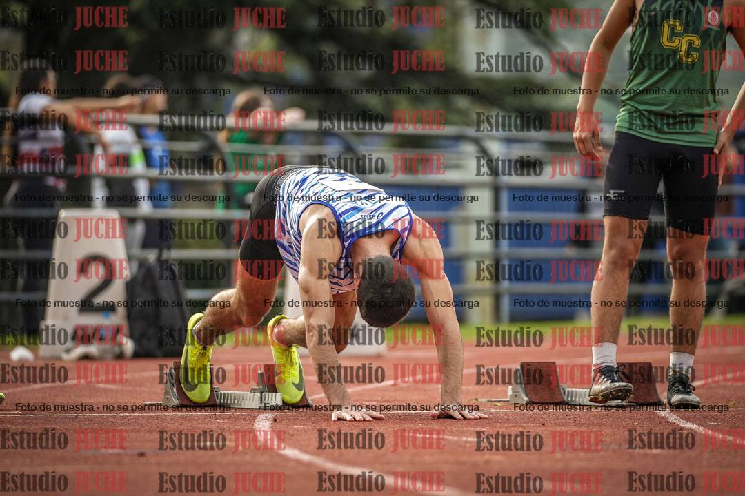 Fotos de los 100 m llanos de varones