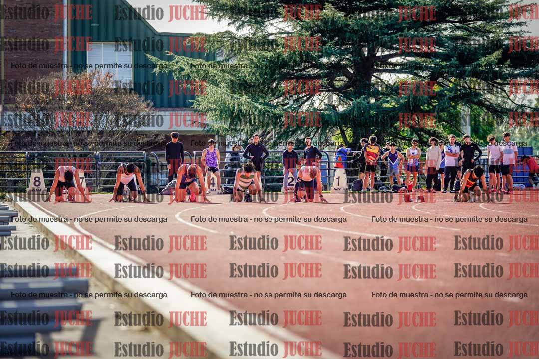 Fotos de los 100 m llanos de varones