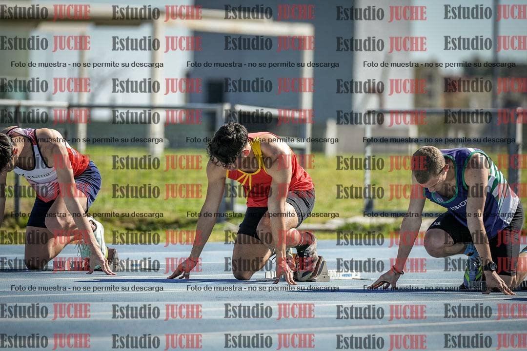 Fotos de los 100 m llanos de varones