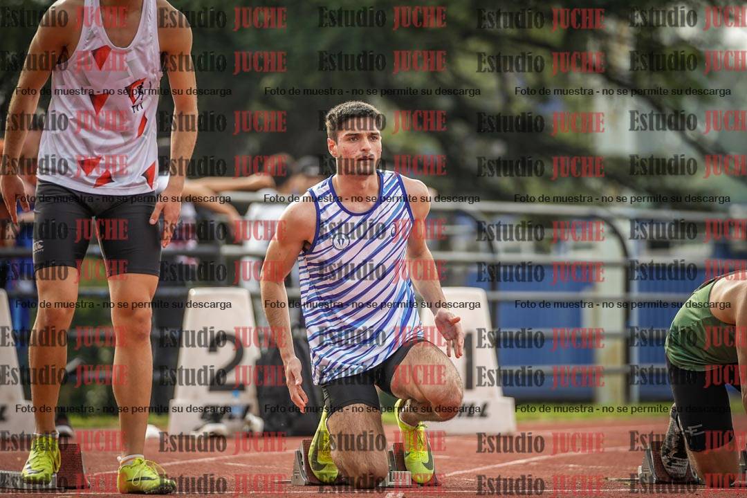 Fotos de los 100 m llanos de varones