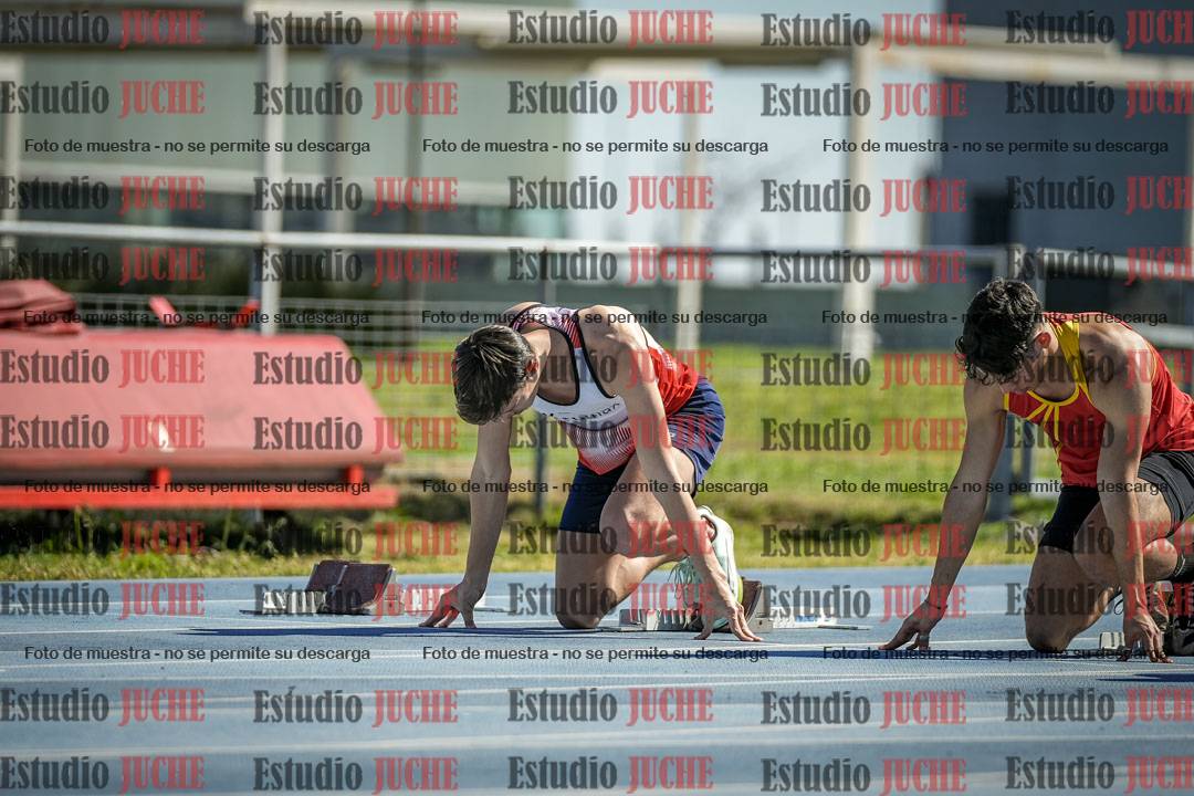 Fotos de los 100 m llanos de varones