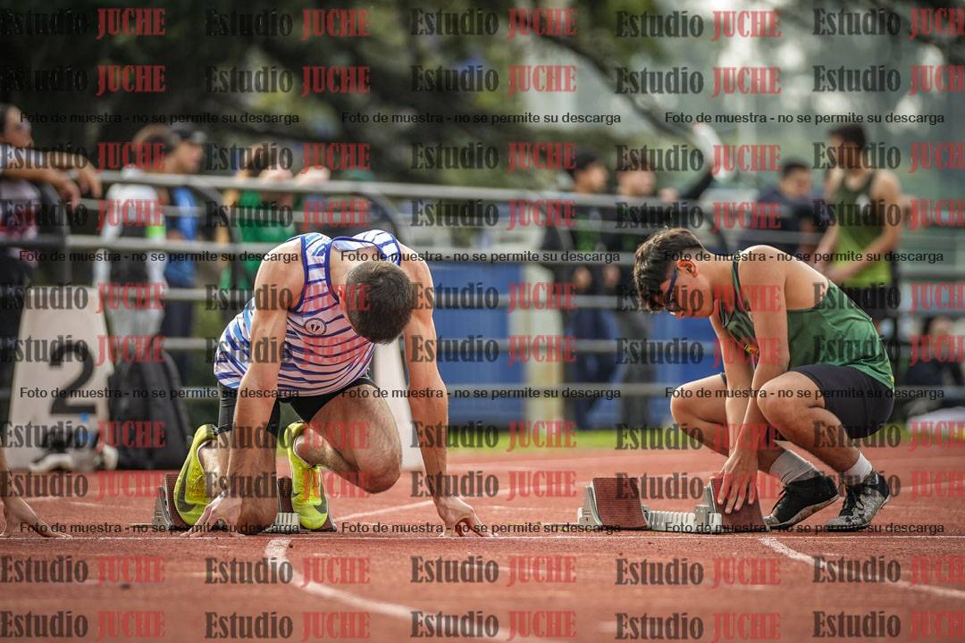 Fotos de los 100 m llanos de varones