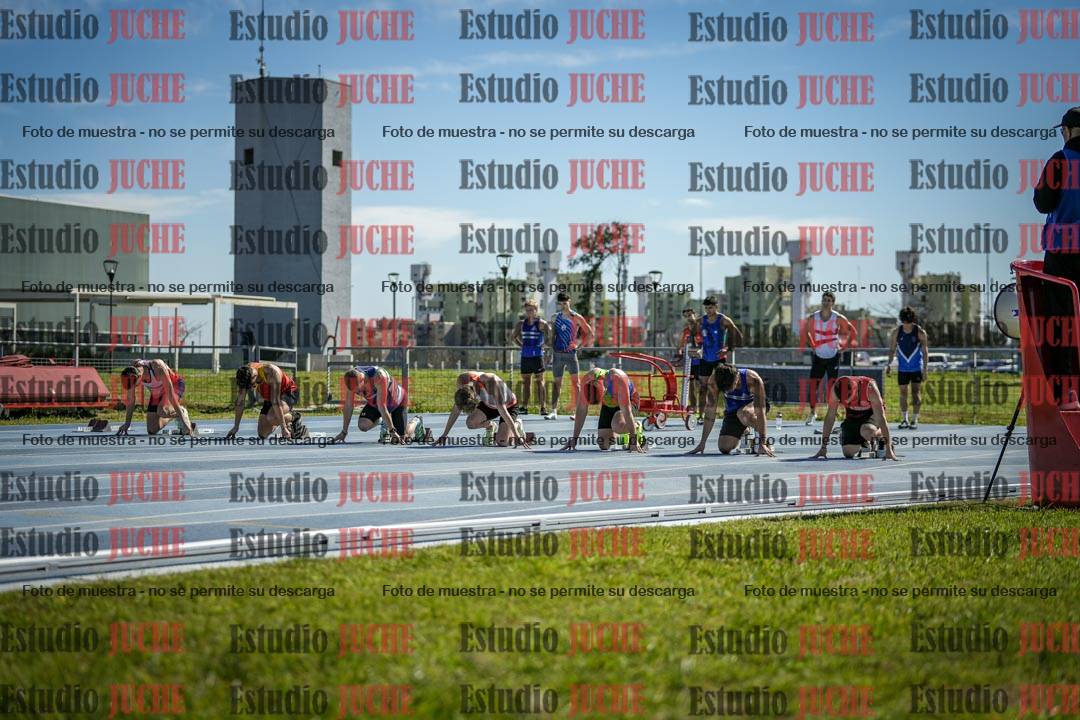Fotos de los 100 m llanos de varones