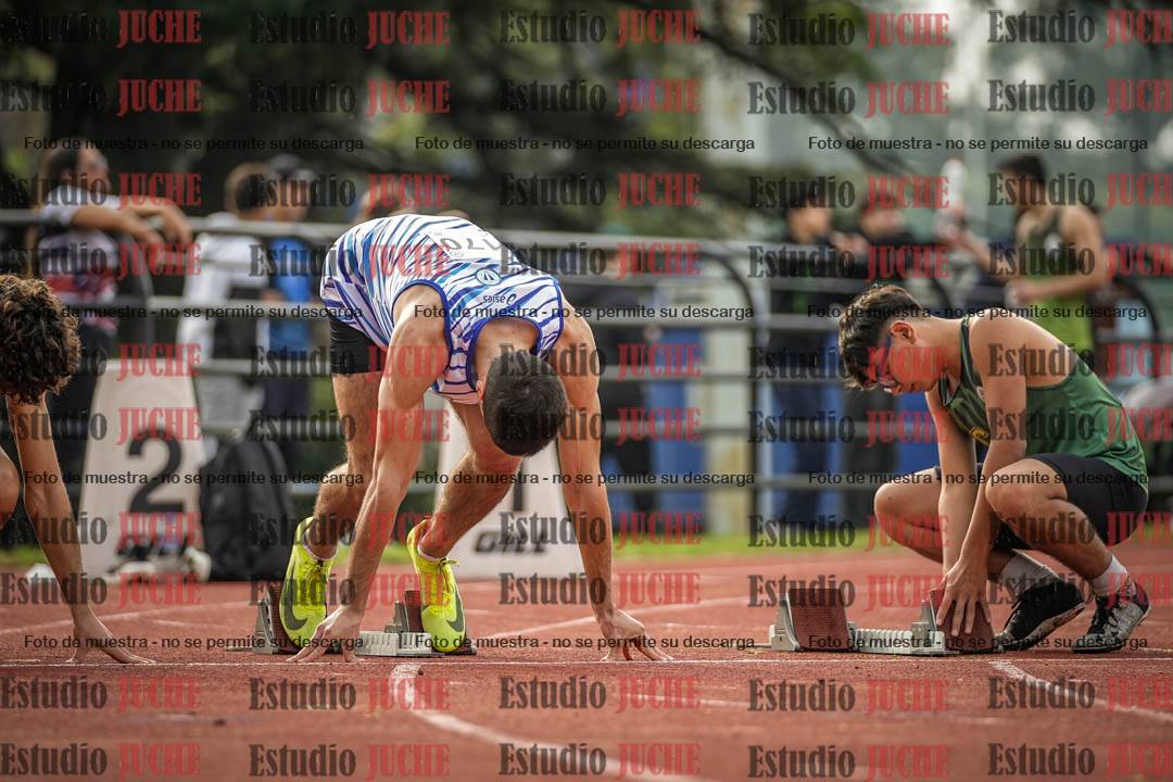 Fotos de los 100 m llanos de varones