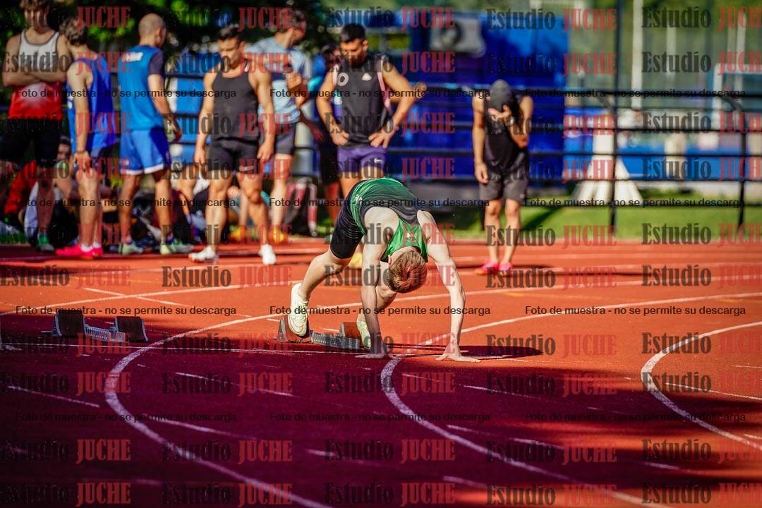 Fotos de los 100 m llanos de varones