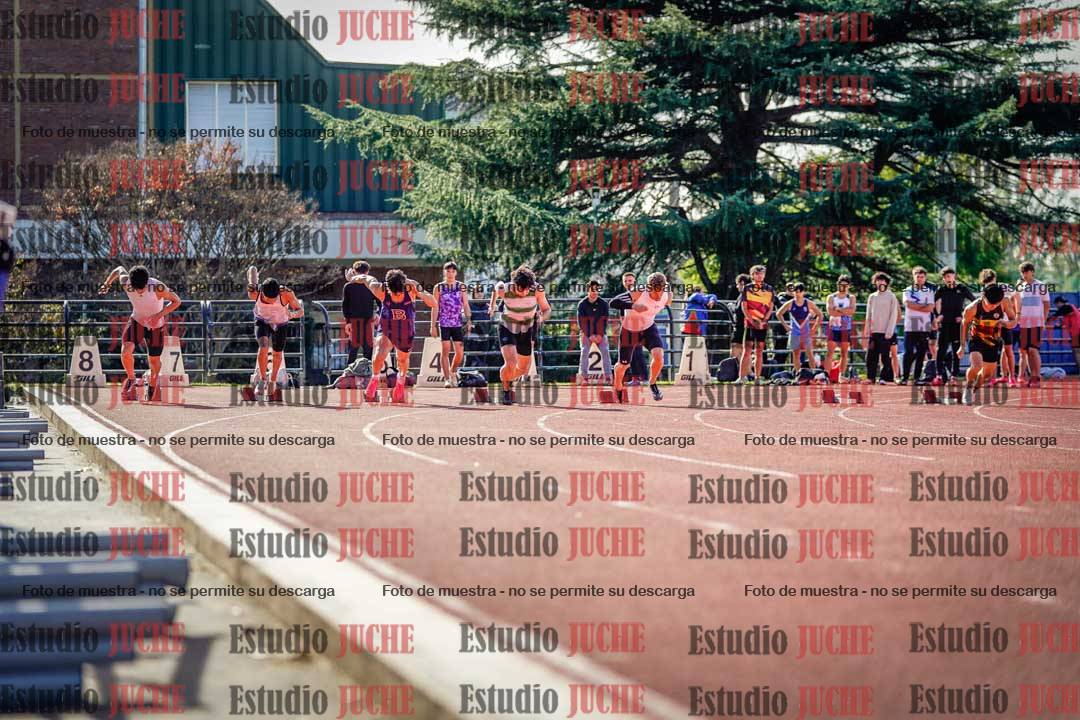 Fotos de los 100 m llanos de varones