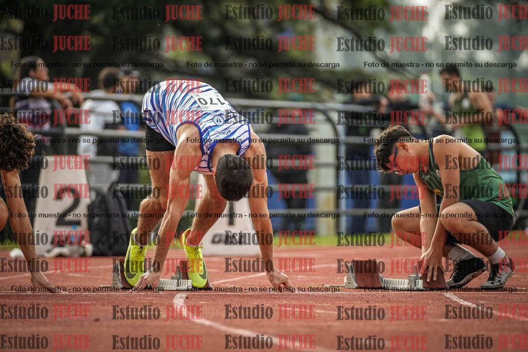 Fotos de los 100 m llanos de varones