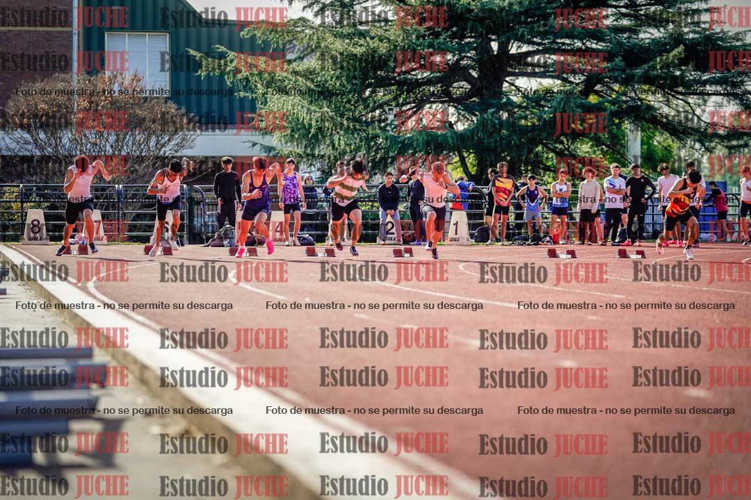 Fotos de los 100 m llanos de varones