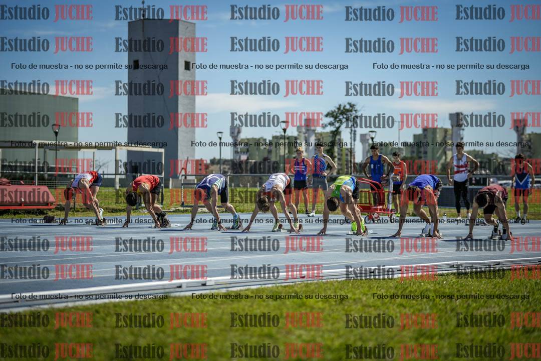Fotos de los 100 m llanos de varones
