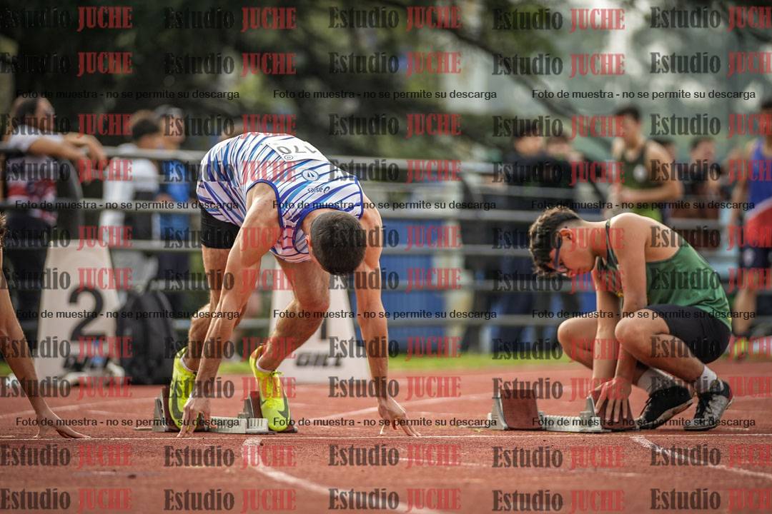 Fotos de los 100 m llanos de varones