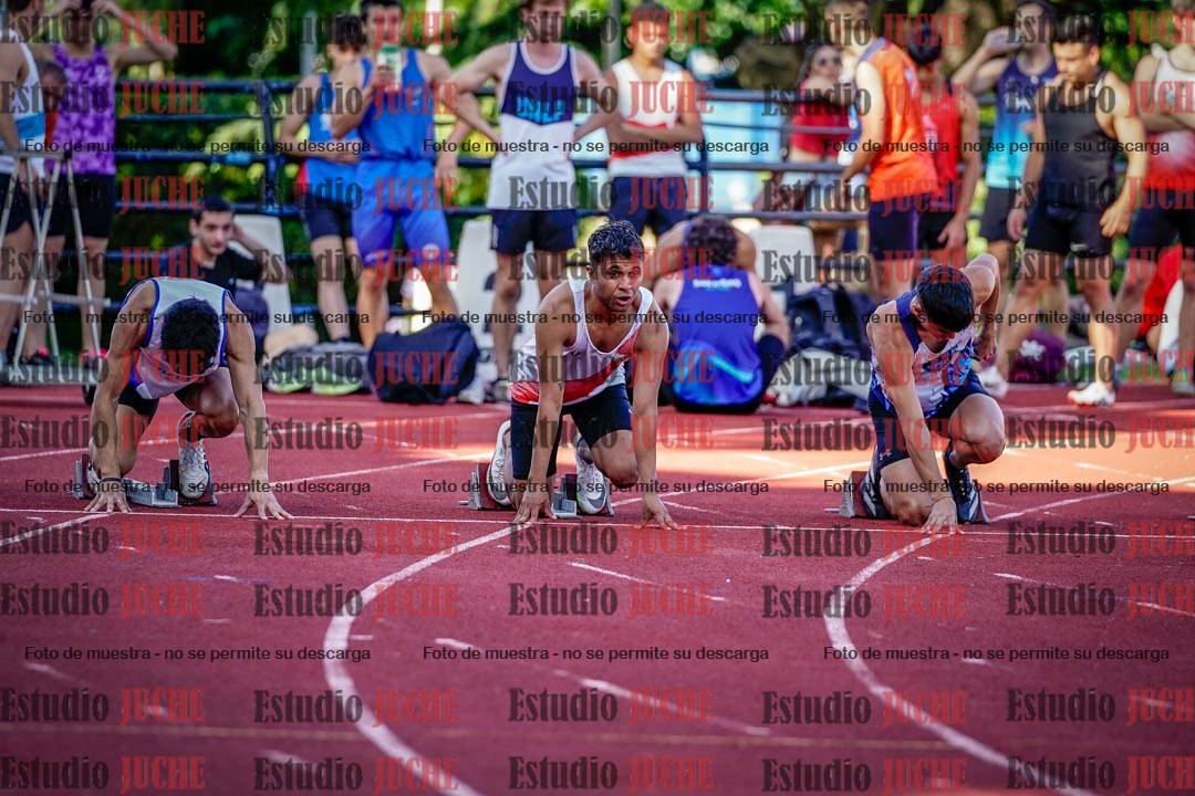Fotos de los 100 m llanos de varones