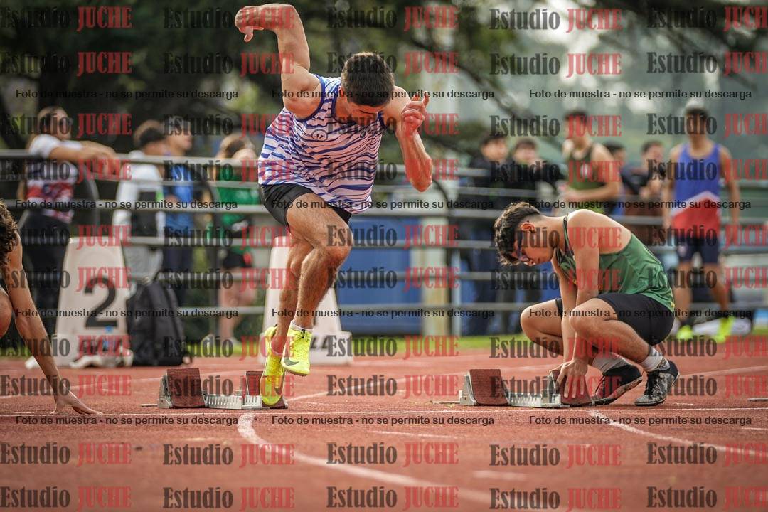 Fotos de los 100 m llanos de varones