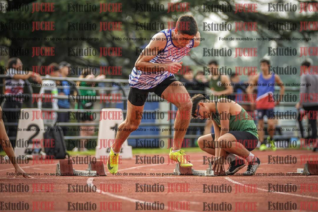 Fotos de los 100 m llanos de varones