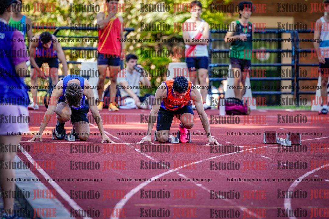 Fotos de los 100 m llanos de varones
