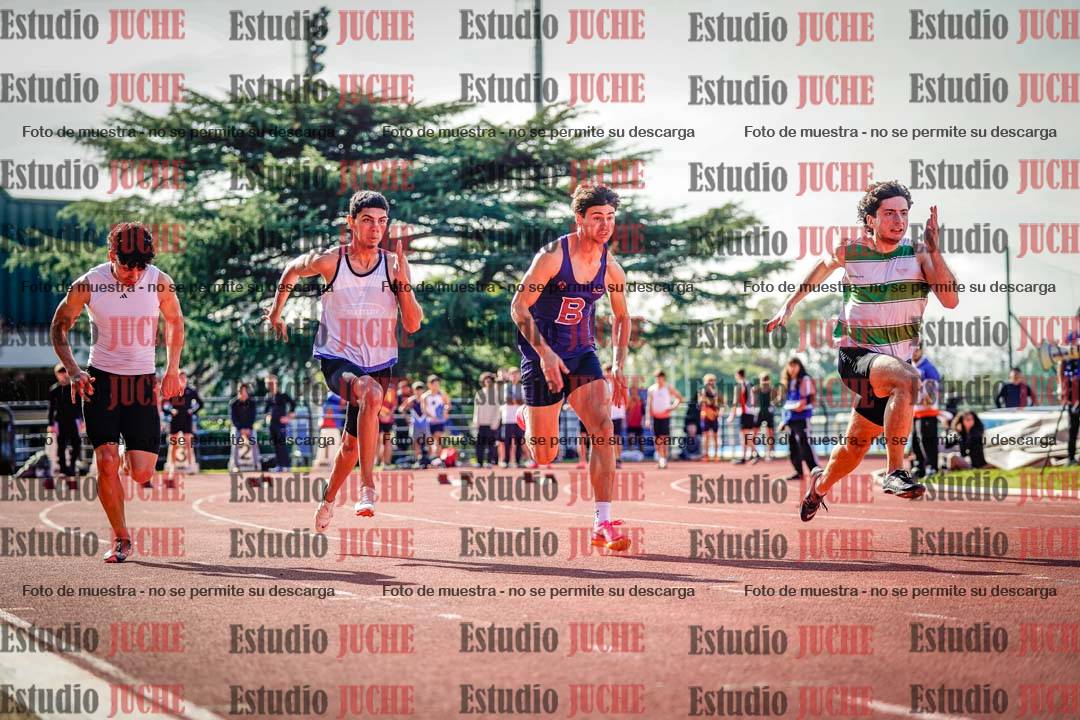 Fotos de los 100 m llanos de varones