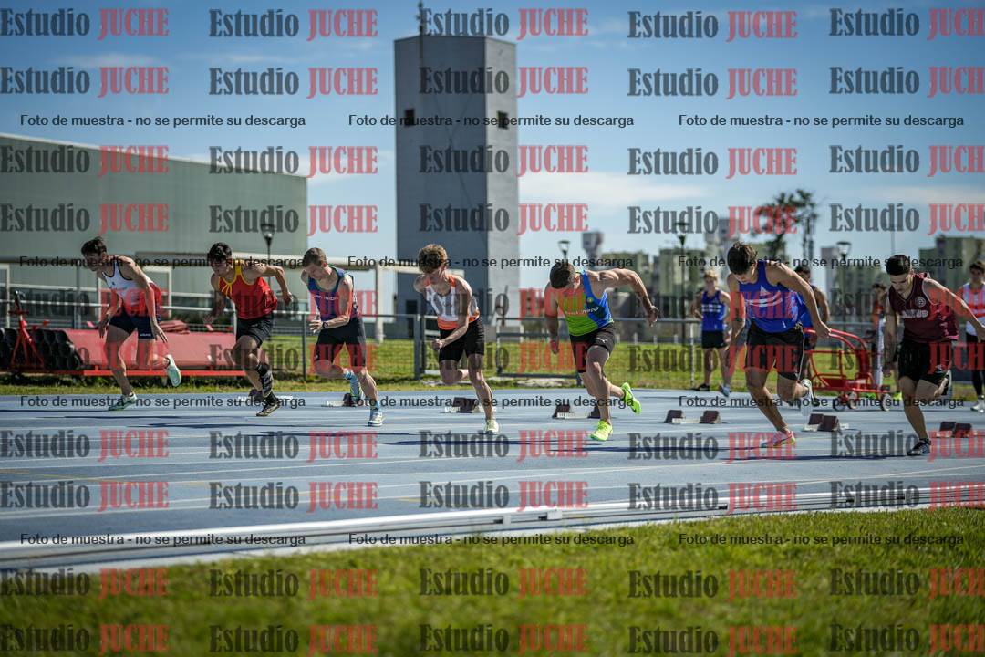 Fotos de los 100 m llanos de varones