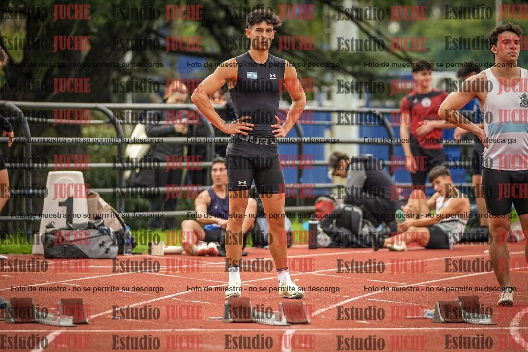 Fotos de los 100 m llanos de varones