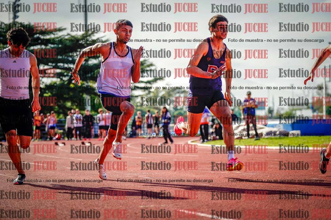 Fotos de los 100 m llanos de varones