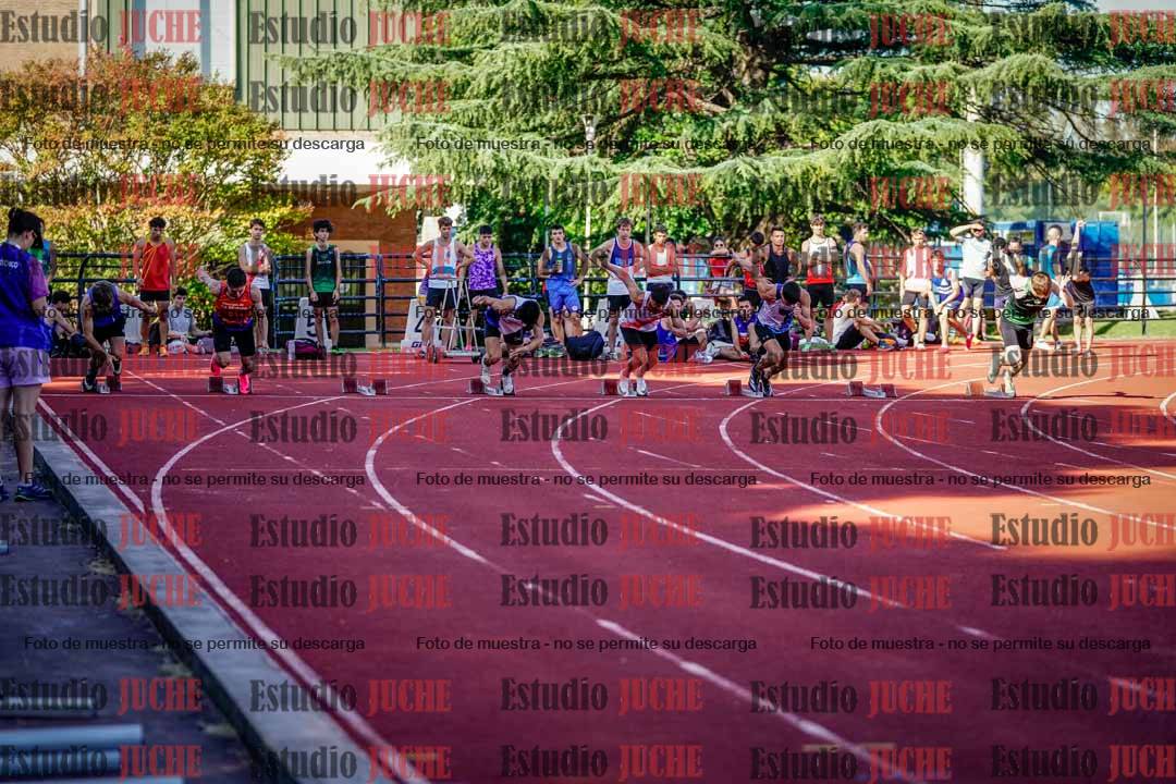 Fotos de los 100 m llanos de varones
