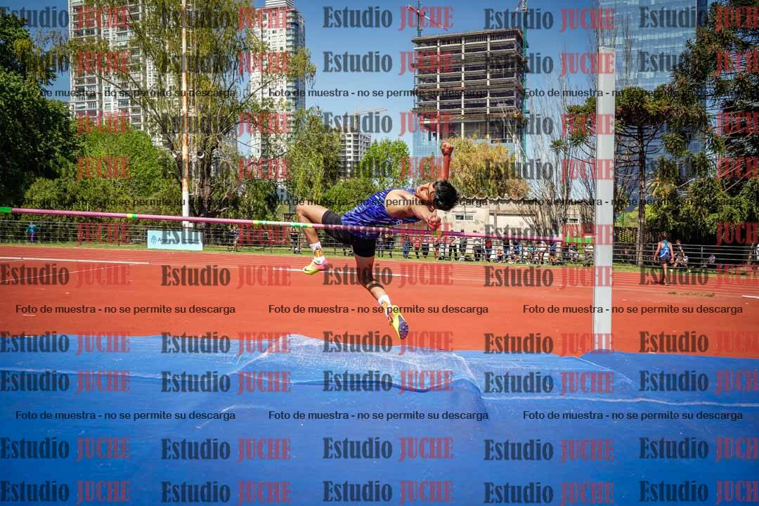 Fotos del salto en alto de varones