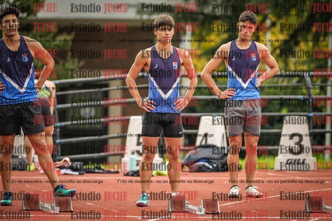 Fotos de los 100 m llanos de varones