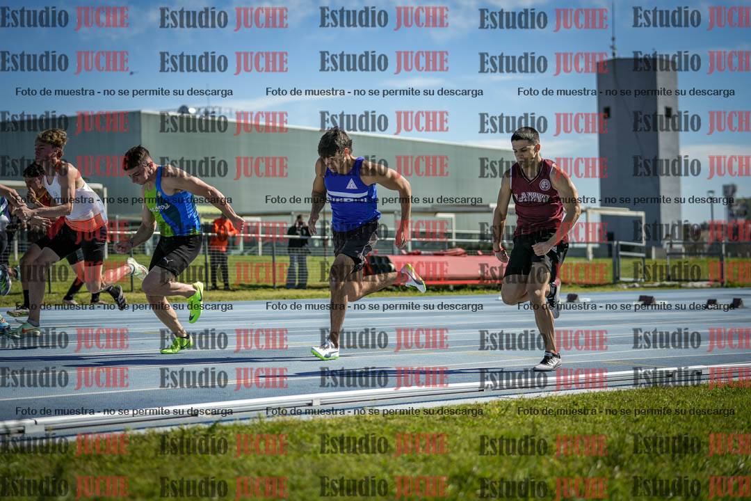 Fotos de los 100 m llanos de varones