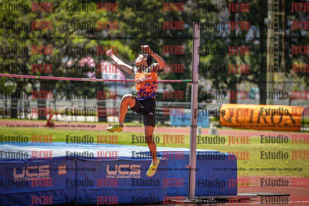 Fotos del salto en alto de varones