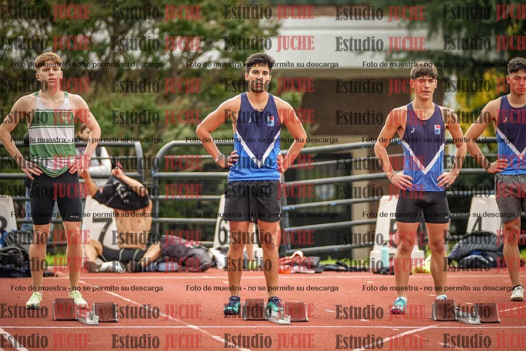Fotos de los 100 m llanos de varones