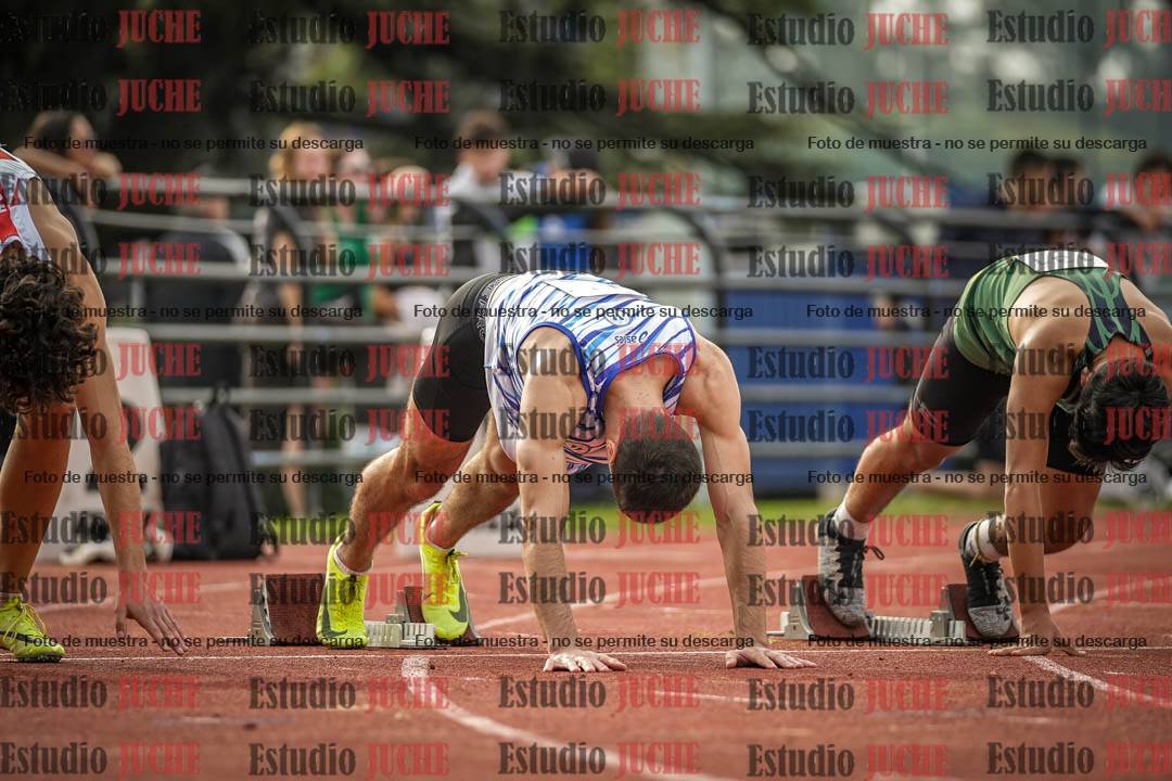 Fotos de los 100 m llanos de varones