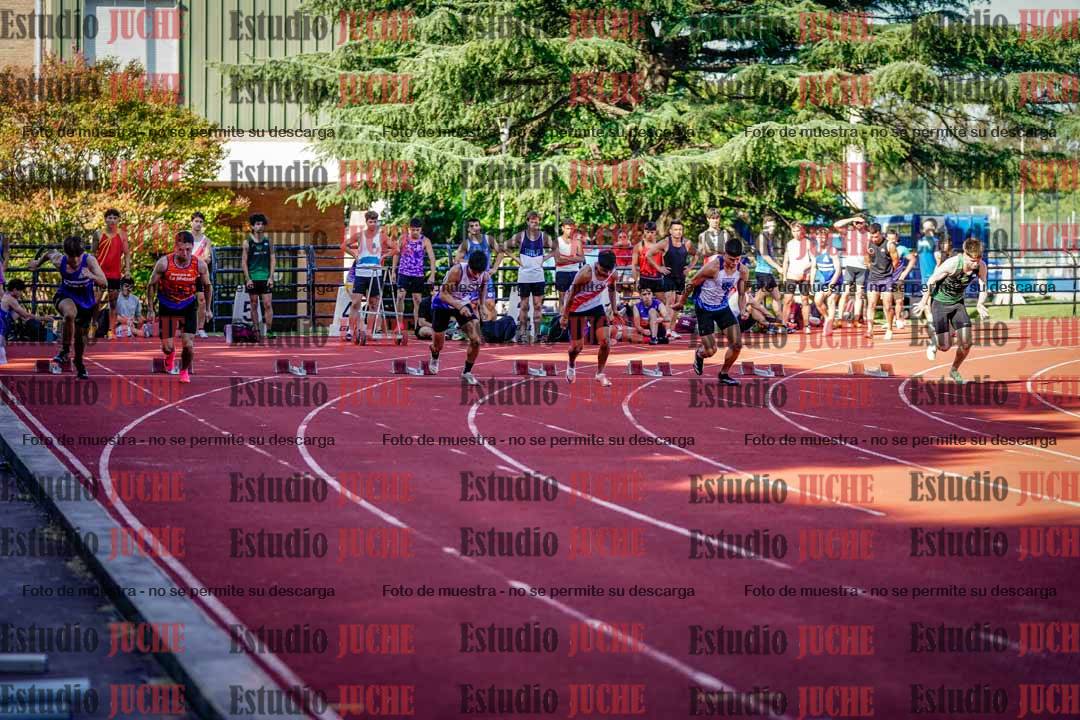Fotos de los 100 m llanos de varones