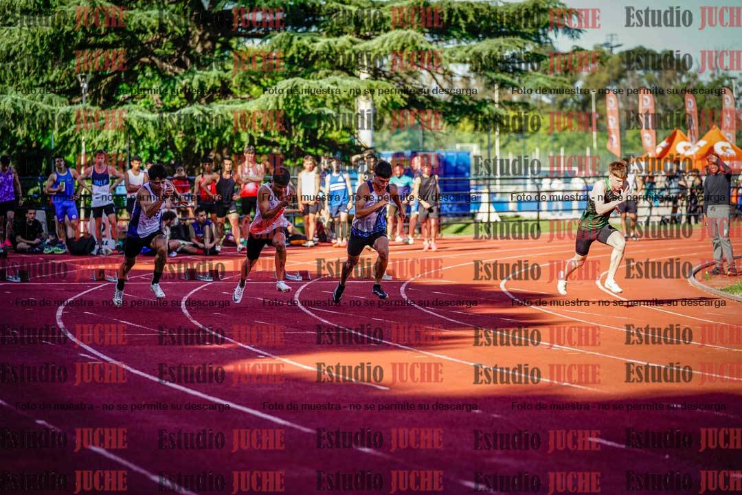 Fotos de los 100 m llanos de varones